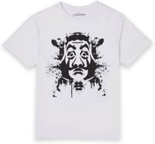 Money Heist Dali Mask Paint Splatter Unisex T-Shirt - White - S - White