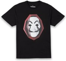 Money Heist 3-D Dali Mask Unisex T-Shirt - Black - XS - Black
