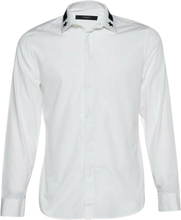 Givenchy White Star Brodered Cotton Button Front -skjorte