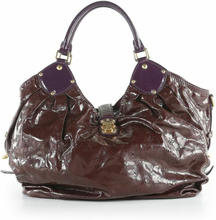 Louis Vuitton Sangria Purple Patent Leather Mahina Bag