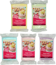 Sockerpasta 5-pack pastellfärger - FunCakes