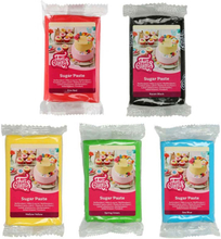 Sockerpasta 5-pack, grundfärger - FunCakes