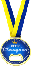 Kapsylöppnare Beer Champion med Blå/Gult Band
