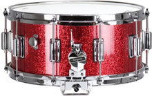 Rogers Dynasonic 14×6.5 Wood Shell Snare, Beavertail lug – Red Sparkle