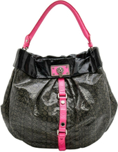 Marc by Marc Jacobs Multicolor Coated Fabric and Patent Leather Lil Riz Hobo