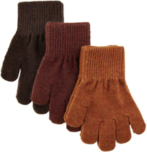 Magic Gloves 3 Pack Accessories Gloves & Mittens Mittens Multi/mønstret Mikk-line*Betinget Tilbud