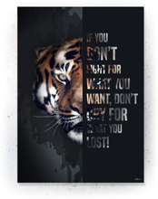Plakat / Canvas / Akustik: Don't Cry for what you Lost (Quote Me)