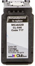 inkClub Inktcartridge, vervangt Canon CL-546, 3-kleuren, 180 pagina's MCA029 Replace: CL-546
