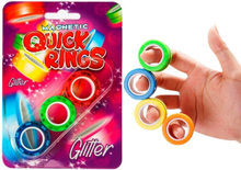 3-Pack Magnetic Quick Rings Glitter Stress Stressrings