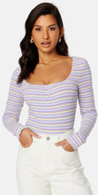 BUBBLEROOM Selda ls striped top Lilac / Yellow / Striped XS