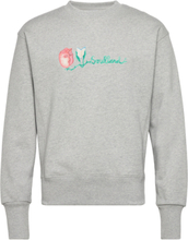 Flower Logo Sweatshirt Tops Sweatshirts & Hoodies Sweatshirts Grey Soulland