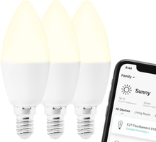 Cleverio Smart E14 LED-lampa 470 lm 3-pack