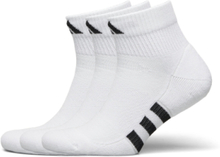 Prf Cush Mid 3P Lingerie Socks Footies/Ankle Socks Hvit Adidas Performance*Betinget Tilbud