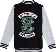 Riverdale South Side Serpent Men's Varsity Jacket - Black / Grey - S - Schwarz