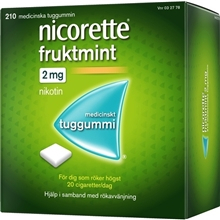 Nicorette Tuggummi fruktmint (Läkemedel) 210 st/paket