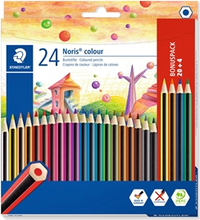Färgblyertspenna Noris 24-pack