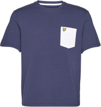 Contrast Pocket T-Shirt T-shirts Short-sleeved Blå Lyle & Scott*Betinget Tilbud