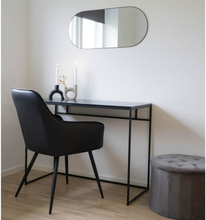 House Nordic Ovalt speil Daisy svart