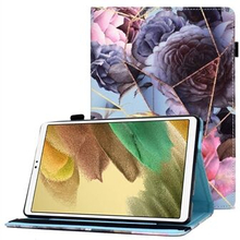 Til Samsung Galaxy Tab A7 Lite 8,7-tommer T220 / T225 Mønstertryk Stitch Line Tablet Stand Case Elas