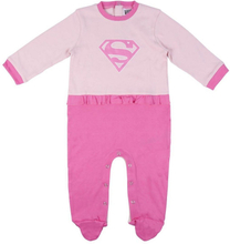 Langærmet sparkedragt til baby DC Super Hero Girls Pink 18 måneder