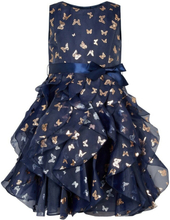 Navy Monsoon Kids Navy Butterfly Canca Kids Girl Party Dresses