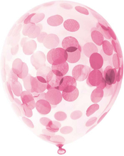 Ballonger rosa konfetti, 30 cm