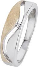 YO DESIGN T0943 Ring Frost Gold zilver goud-en zilverkleurig Maat 19