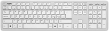 Matting Jobmate Slim Kabling Tastatur Nordisk Hvid; Sølv