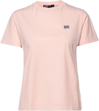 W. Svea Logo Tee Tops T-shirts & Tops Short-sleeved Pink Svea