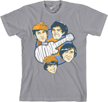 The Monkees: Unisex T-Shirt/Vinyl Heads (Large)