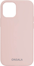 ONSALA Mobilskal Silikon Sand Pink iPhone 12 Mini