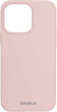 ONSALA Mobilskal Silikon Sand Pink iPhone 13 Pro