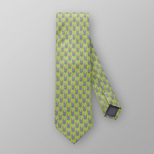 Eton Grön slips med condanasmönster