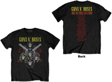 Guns N"' Roses: Unisex T-Shirt/Pistols & Roses (Back Print) (Small)