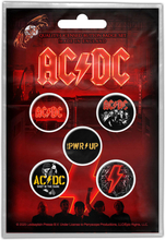 AC/DC: Button Badge Pack/PWR-UP