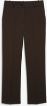 Mid waist straight leg tailored trousers - Brown