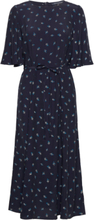 Cecilia Deplhine Midi Dress Knælang Kjole Navy French Connection