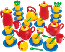 Coffee Tea Set 53 Pcs. Toys Toy Kitchen & Accessories Coffee & Tea Sets Multi/patterned Dantoy