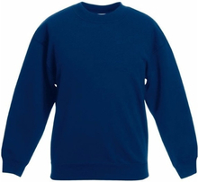 Navy blauwe katoenmix sweater voor meisjes