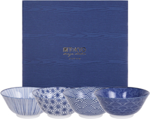 Tokyo Design Studio Nippon Blue skål 15,2 cm, 4 stk