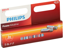 36x Philips AAA batterijen power alkaline 1.5 V