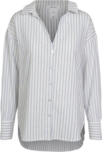 Blå/Hvit Untold Stories Flake Shirt Blue Stripe Skjorte
