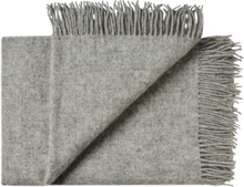 Samsø 140X240 Cm Home Textiles Cushions & Blankets Blankets & Throws Grey Silkeborg Uldspinderi