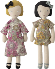 Molly And Vida Doll, Rose, Cotton Set Of 2 Toys Dolls & Accessories Dolls Multi/mønstret Bloomingville*Betinget Tilbud