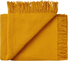 Vika Athen Home Textiles Cushions & Blankets Blankets & Throws Yellow Silkeborg Uldspinderi