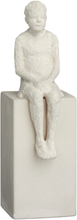 Character Drømmeren H21,5 Home Decoration Decorative Accessories-details Porcelain Figures & Sculptures Cream Kähler