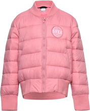 K. B Quilted Bomber Jacket Sport Jackets & Coats Puffer & Padded Pink Svea