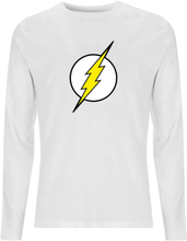 DC Justice League Core Flash Logo Unisex Long Sleeve T-Shirt - White - XS - White