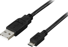 DELTACO - USB-kaapeli - USB (han) til Micro-USB Type B (han) - 2 m - lajittelu