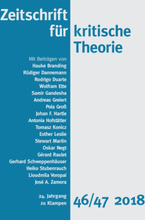 Zeitschrift für kritische Theorie / Zeitschrift für kritische Theorie, Heft 46/47